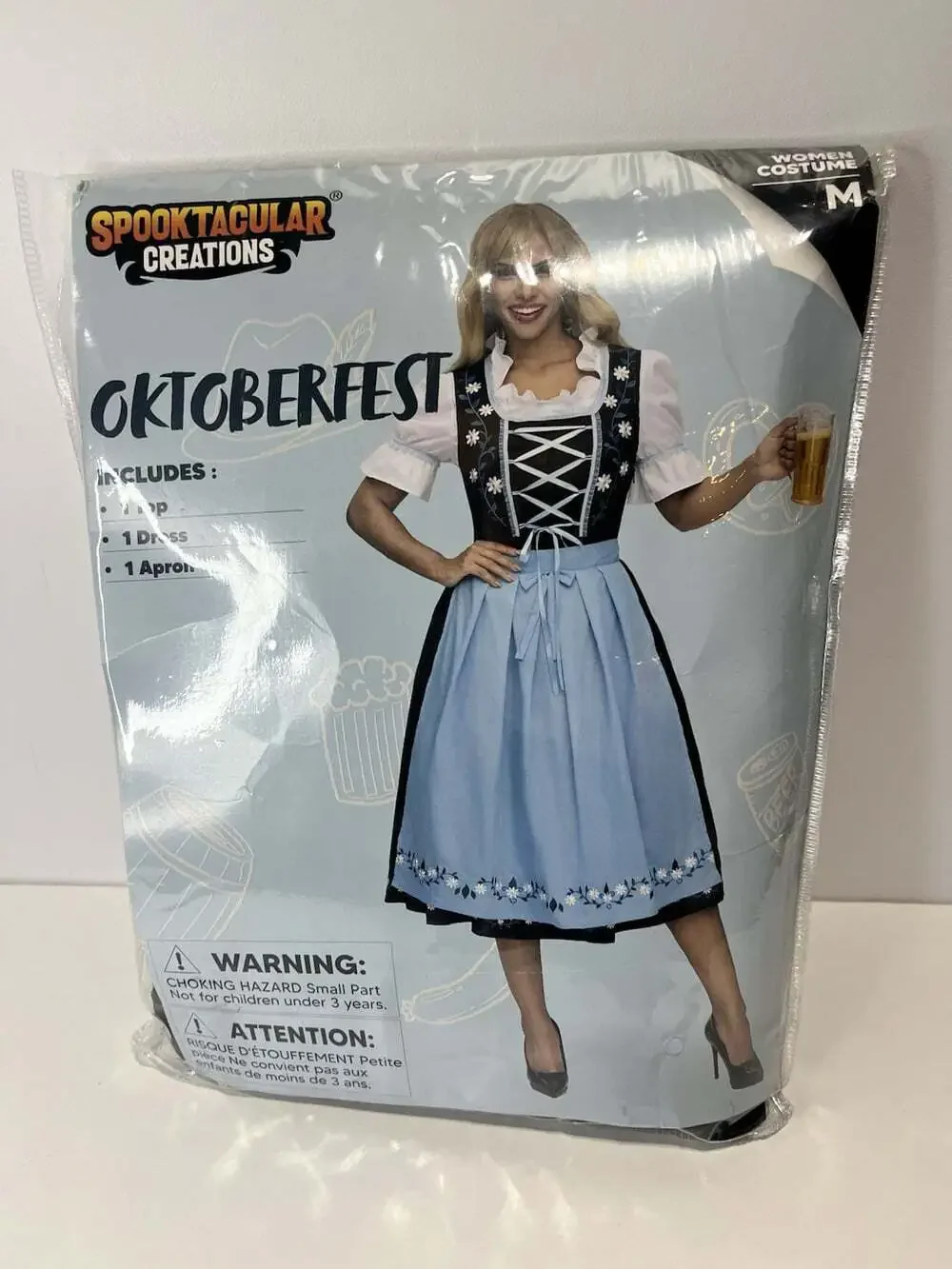 NEW Dirndl Dress Oktoberfest Bavarian Costume German Beer Lady Women's Medium